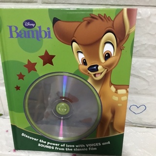 Bambi หนังสือนิทานปกนวม มือสอง(book &amp;  cd) -ak1