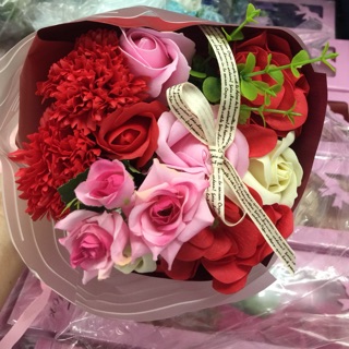 ดอกไม้สบู่ จัดช่อคละดอก