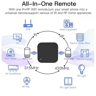 Tuya อุปกรณ์เปิดปิดแอร์ ทีวี รั้ว ม่าน Wi-Fi นอกบ้านผ่านแอป (S11,UR01,IR07,UFO-R7) สั่งด้วยเสียงได้