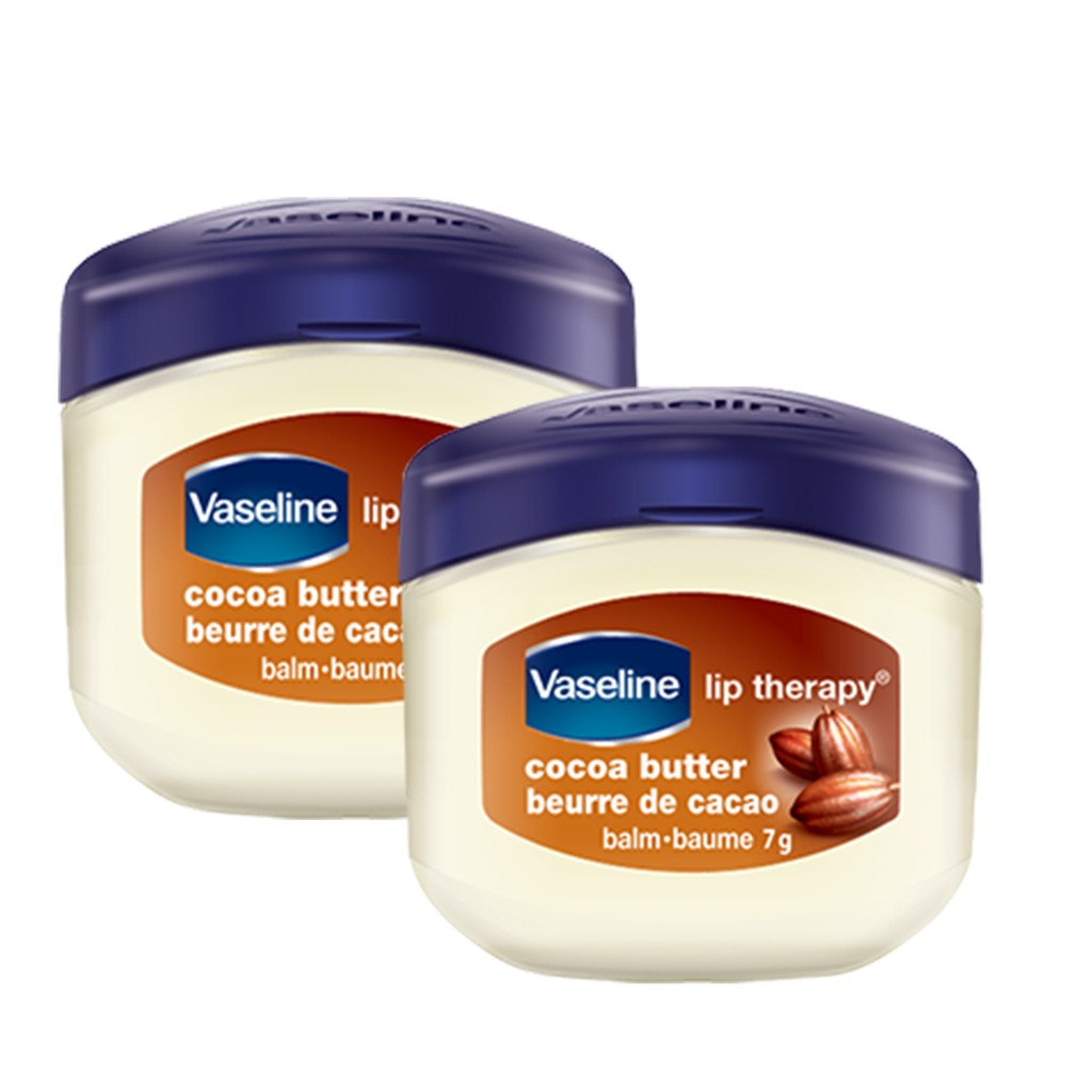 แพคคู่ VASELINE LIP THERAPY #COCOA BUTTER