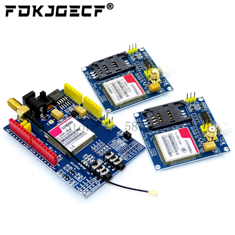 SIM900A SIM900 MINI V4.0 โมดูลส่งข้อมูลไร้สาย GSM GPRS ชุดบอร์ดพร้อมเสาอากาศสําหรับ arduino