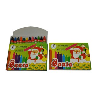 SANTA สีเทียน 12สี ซานต้า (12 กล่อง)