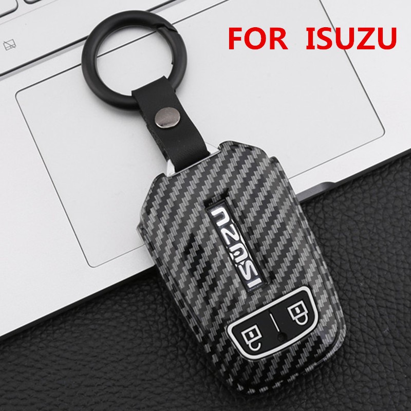 【พร้อมส่ง】ปลอกกุญแจรถยนต์ สําหรับ Isuzu D – Max Mux 1 9 3 . 0 2012-2018 Mu – X – Series เคสกุญแจรถยนต์ คาร์บอน Abs กันหาย พวงกุญแจตัวเลข
