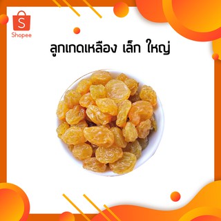 องุ่นขาว Yellow Raisin Grapes ลูกเกด ลูกเกดสีเหลือง 250/500 กรัม (เม็ดเล็ก,เม็ดจัมโบ้)