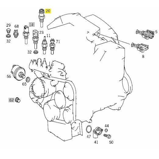 BENZ สวิทช์ความร้อน(2เสียบกลม) (เครื่อง M111 M104) W124 W202 W140 เบอร์ 009 542 35 17 ยี่ห้อ BEHR TSE4 - รูปที่ 3