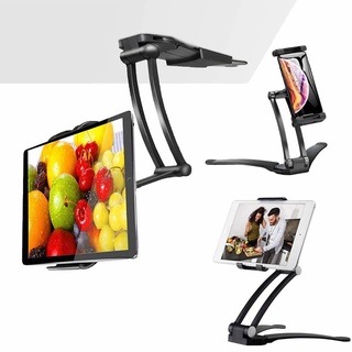 OUTMIX Aluminum Kitchen Tablet Stand Phone Holder Flodable Adjustable 5-13 inches Tablet Phone Desktop Mount for iPad Pr