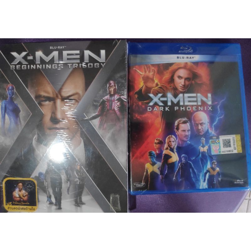 Boxset Blu-ray X-Men Beginning Trilogy (3disc)+X-Men Dark Phoenix บ็อกเซตบลูเรย์ X-เม็น ภาค 1&3 + ภา