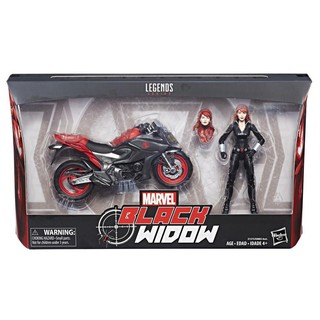 MARVEL LEGENDS SERIES 6-INCH BLACK WIDOW WITH MOTORCYCLE