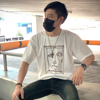 เสื้อยืด Oversize ผ้าCotton 100% แฟชั่นสไตล์เกาหลี T-Shirt โอเวอร์ไซส์ สกรีนลายสวยงาม พร้อมส่ง