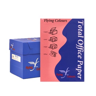 กระดาษสีถ่ายเอกสารสีฟรายอิ้งคัลเลอร์ Flying Colour Paper 80g. 500 Sheets