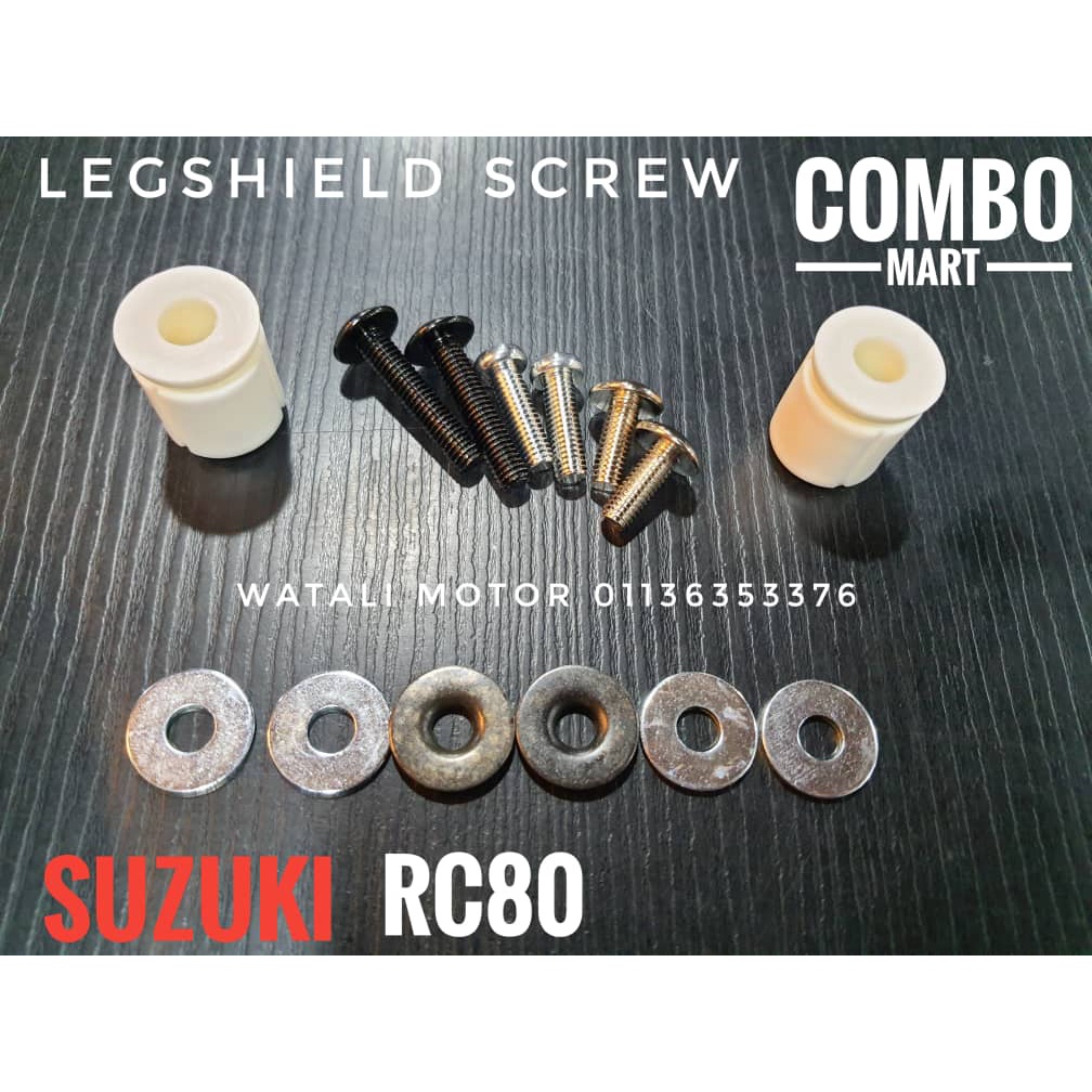 SUZUKI RC 80 COVER SCREW BODY FULL COMPLETE SET HANDLE SCREW LEG SHIELD SCREW FRAME SCREW คุณภาพสูง