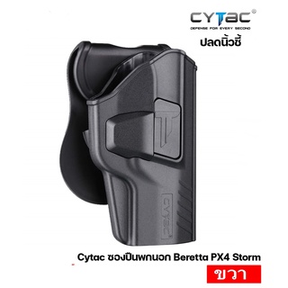 ซองพกนอกปลดนิ้วชี้ PX4 Storm ยี่ห้อ Cytac ที่ใส่ได้ PX4 Storm