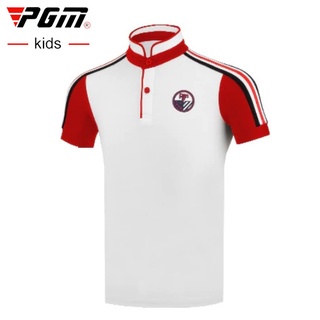 [11GOLF] เสื้อกอล์ฟ เด็ก PGM รหัส YF197 Kids Golf Shirt