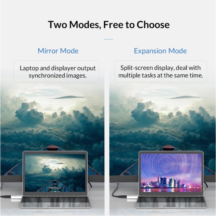 Orico อะแดปเตอร์ USB C ถึง HDMI 4K60Hz USB 3.1 Type-C to HDMI Converter สําหรับ MacBook, MacBook Pro, Chromebook Pixel, Samsung Galaxy S8/S8+/S9, Dell XPS 13 และสีขาวมากขึ้น (CLH-X1)