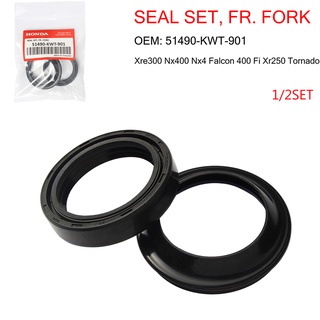 ซีลโช้คหน้า ซีลกันฝุ่น สำหรับ: Honda Cbr 600 Hornet Xre300 Nx400 Nx4 Falcon 400 Fi Xr250 Tornado Fork Seal Kit