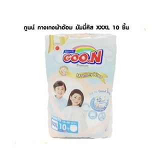 กูนน์ พรีเมี่ยม มัมมี่ คิส ผ้าอ้อมเด็กสำเร็จรูป แบบกางเกง ไซส์ 3XL  10 ชิ้น  สำหรับชายและหญิง (8858947862180)
