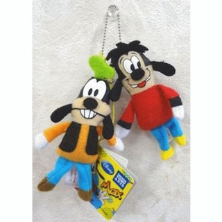 แท้ 100% จากญี่ปุ่น พวงกุญแจ ดิสนีย์ กู๊ฟฟี่ Disney Goofy &amp; Friend Plush Doll Ball Chain