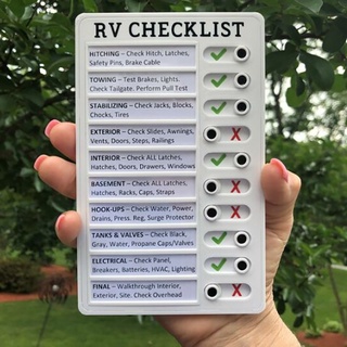 Rv Checklist Memo Detachable and Reusable Creative Memo Checklist Cultivating Good Habit Daily to Do List