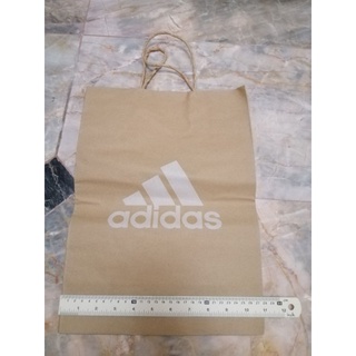 ถุงกระดาษ​ Addidas สีน้ำตาล​ ใบกลาง