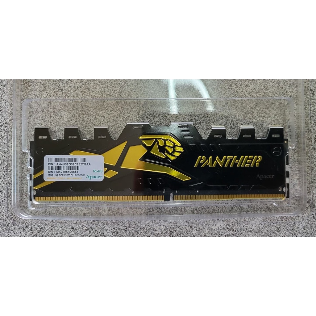 RAM DDR4 32GB  3200MHz  Apacer (Panther-Golden) มือสอง