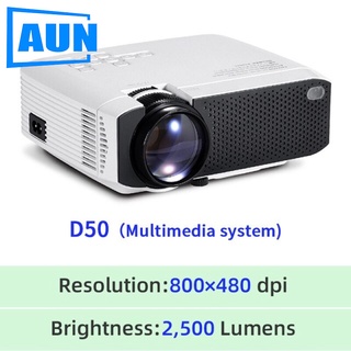 AUN MINI โปรเจ็กเตอร์ Projector D50/s Android WIFI 4K Projector Full HD 1080P Support 3D Home CinemaOptional Phone Proje