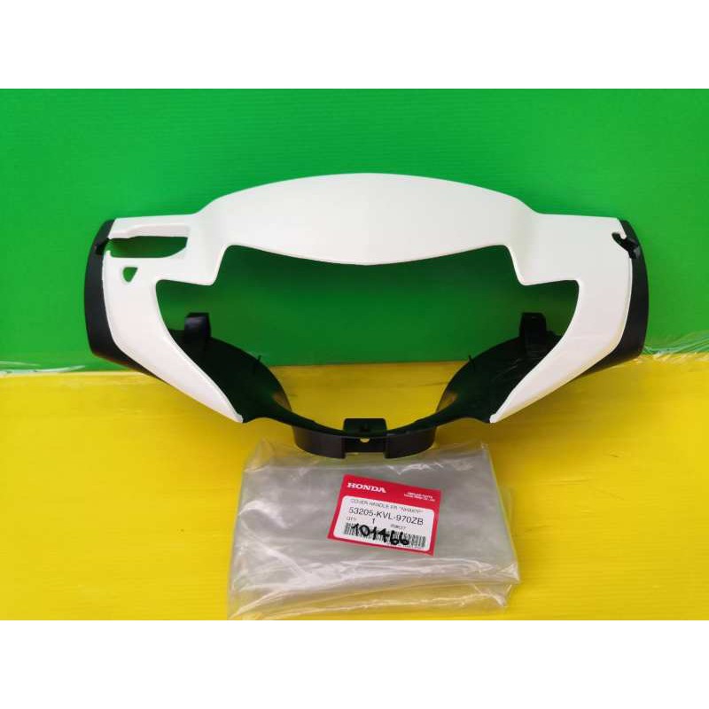 หน้ากากหน้าเวฟ125S ไฟเลี้ยวบังลมสีขาวมุข ตรงรุ่น แท้เบิกศูนย์HONDA ส่งฟรี 53205-KVL-970ZB - รูปที่ 2