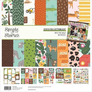 Simple Stories Collection Kit 12"X12" : Into The Wild