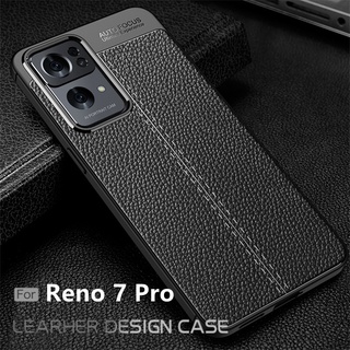 OPPO Reno7 Z Reno 7Z 7 Pro 5G 5G เคสโทรศัพท์หนัง TPU นิ่ม กันกระแทก ปิดด้านหลัง หรูหรา สําหรับ