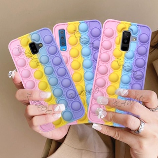 เคสโทรศัพท์ Tpu แบบนิ่มลายฟองน้ําสําหรับ Samsung J4 J6 J8 A6 Plus A7 2018 A750 A42 2020