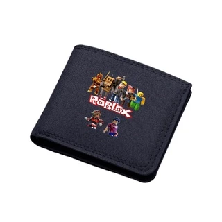 Roblox กระเป๋าสตางค์ ผ้าแคนวาส มีซิป พิมพ์ลายการ์ตูนอนิเมะ Roblox เหมาะกับของขวัญ สําหรับเด็กนักเรียน วัยรุ่น