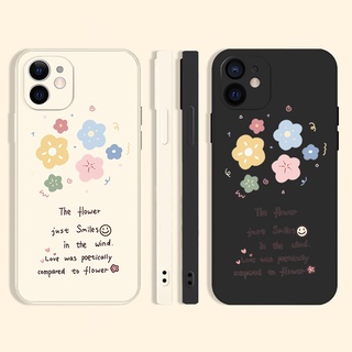 flowers เคสไอโฟน 13 pro max iPhone 14 13 12 11 promax case 8พลัส 7 8 Plus Se 2020 เคส X Xr Xs Max cartoon phone cover