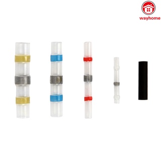 100Pcs/Set Heat Shrink Butt Solder Sleeve AWG 10-26 Wire Splice Connector Heat Shrink Butt Solder Sleeve Splice Connector Waterproof Full Protection For AWG 10-26 Wire Accessories