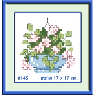 ไอแอมครอสติช iamcrossstitch DIY รหัสTmini-145 17x17 cm. ชุดอุปกรณ์งานฝีมือปักครอสติชครบชุด