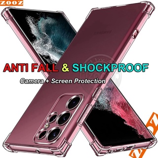 Samsung Galaxy A73 A53 A33 A23 A13 A03 A03S A02 A02S A12 A22 A32 A42 A52 A52S A72 A82 (5G) A03 Core Shockproof Soft Silicon Clear Case Airbag Cushion Back Cover Transparent Casing