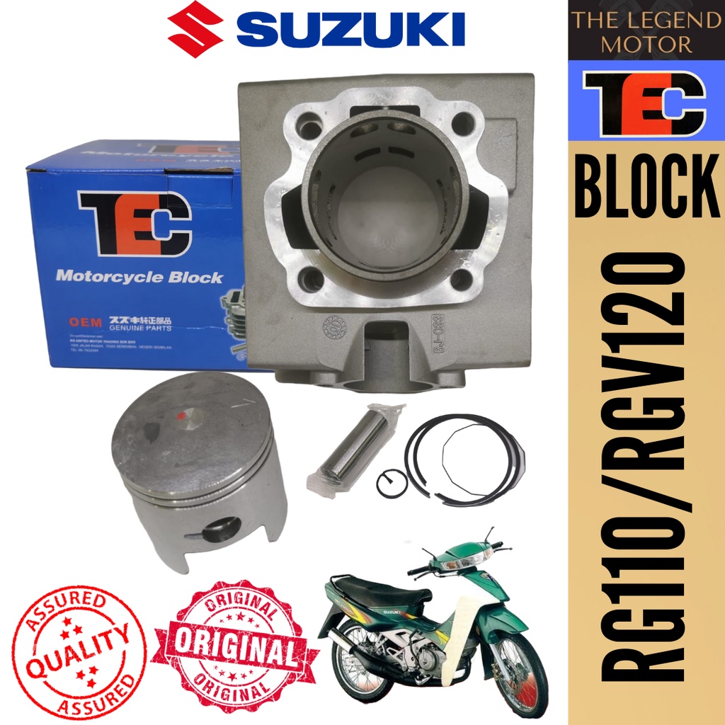 SUZUKI RG110 RGV120 RG 110 RGV 120 SET ĐẦU XYLAN HOÀN CHỈNH BLOK VÒNG PISTON TEC 54 mm 56 mm RACING STANDARD