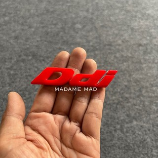 โลโก้ Ddi ISUZU D-MAX 2005-2011 สีแดง ขนาด 8.5x1.8cm