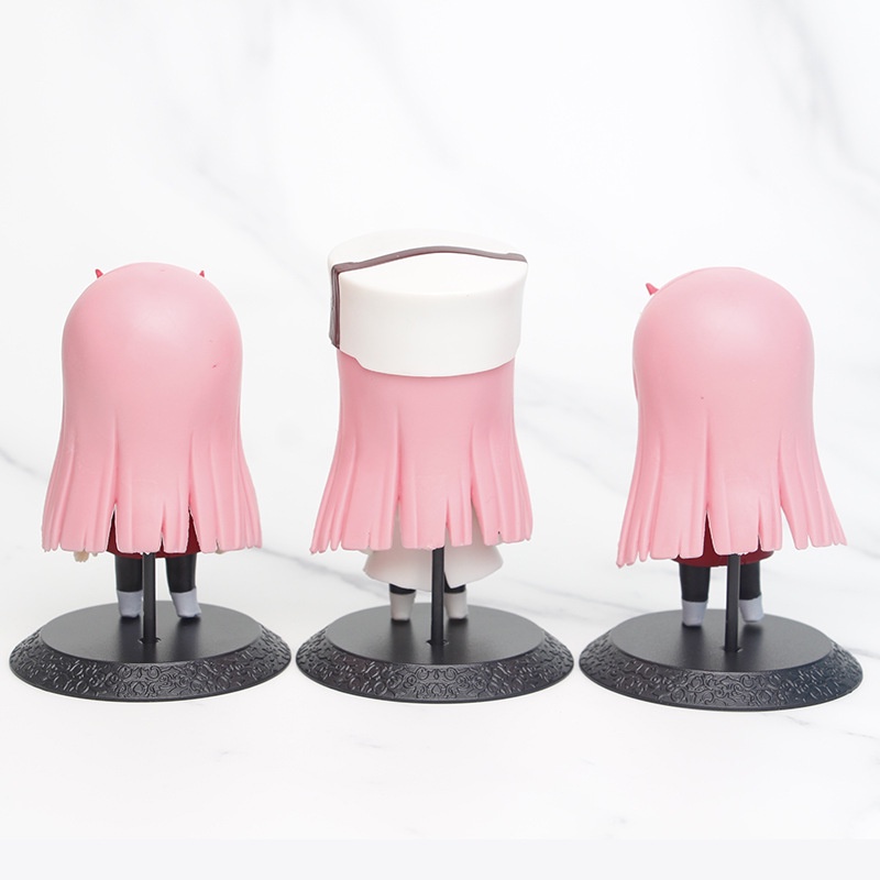 โมเดลฟิกเกอร์ PVC การ์ตูนอนิเมะ DARLING in the FRANXX Zero Two 02 Strelizia National Team Q Version ขนาด 10 ซม. 3 ชิ้น ต่อชุด ราคา ถูกที่สุด ดีลบีเคเค แกลเลอรีภาพที่ 2