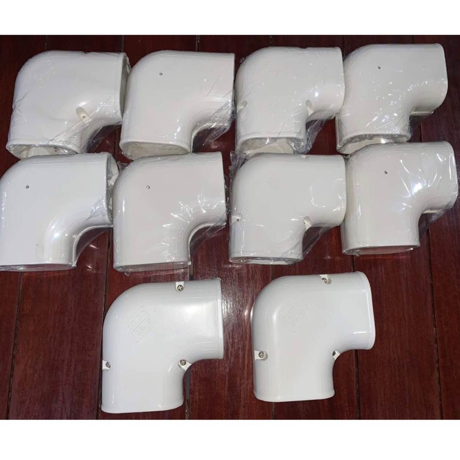 รางครอบท่อแอร์ รางท่อแอร์ ท่อแอร์ ข้อต่อโค้ง งอโค้ง รางครอบท่อแอร์ SUMO แพ็ค 10 ชิ้น