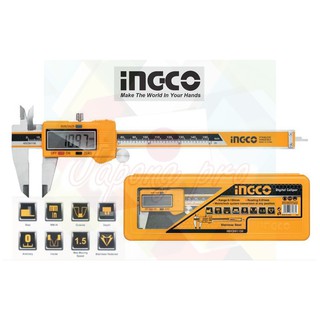 INGCO เวอร์เนียร์ เวอร์เนียร์ คาลิปเปอร์ เวอร์เนียร์ ดิจิตอล 0-150mm (6”) No.HDCD01150