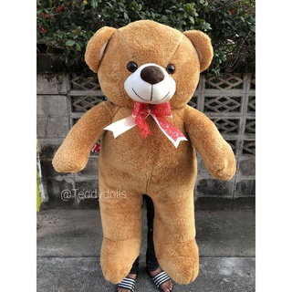 🐻ตุ๊กตาหมี เท็ดดี้ โบว์ริบบิ้น โบว์ของขวัญ ขนนุ่ม  ตัวใหญ่ 100cm.