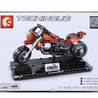 ตัวต่อ Sembo 701100 ชุด TECHNIQUE : Motorcycle 1 จำนวนตัวต่อ 171 ชิ้น