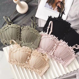 Women Bra/ลูกไม้เซ็กซี่ Push Up Bra สายฟรีที่สามารถปรับ Tops ผู้หญิง Bralette