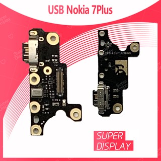 Nokia 7Plus /nokia7+ อะไหล่สายแพรตูดชาร์จ แพรก้นชาร์จ Charging Connector Port Flex Cable（ได้1ชิ้นค่ะ) Super dispay