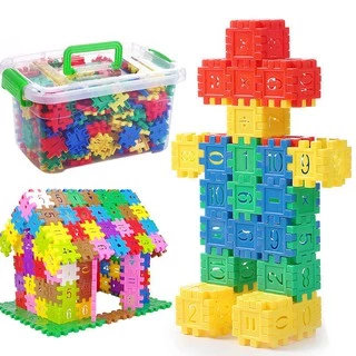 บล็อคตัวต่อ 88～110 ชิ้นพร้อมกล่องช่วยเสริมพัฒนาการสร้างความคิดของเล่นเด็ก Toys สร้างเสริมพัฒนาการเด็กของเล่นสำหรับเด็ก