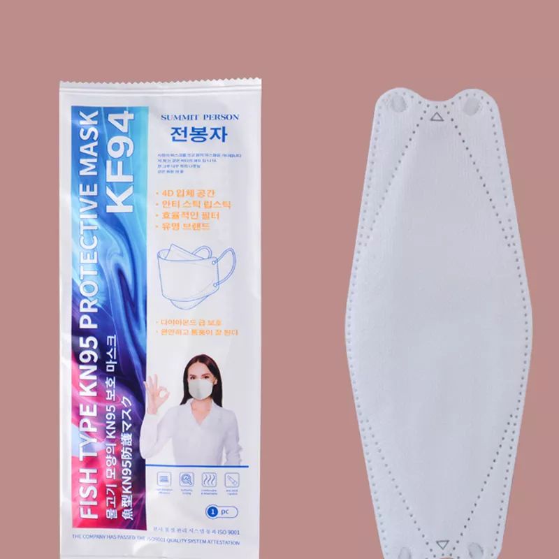 หน้ากากอนามัย Fish type KN95 protective mask (KF94)​ แบรนด์ summit person สำหรับผู้ใหญ่  ทรงเกาหลี (made in china)​
