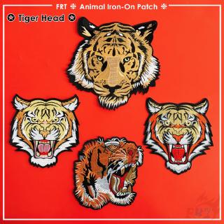 big tiger head - on แพทช์ปักผ้าลายสัตว์ 1 ชิ้น diy (l - 0631)