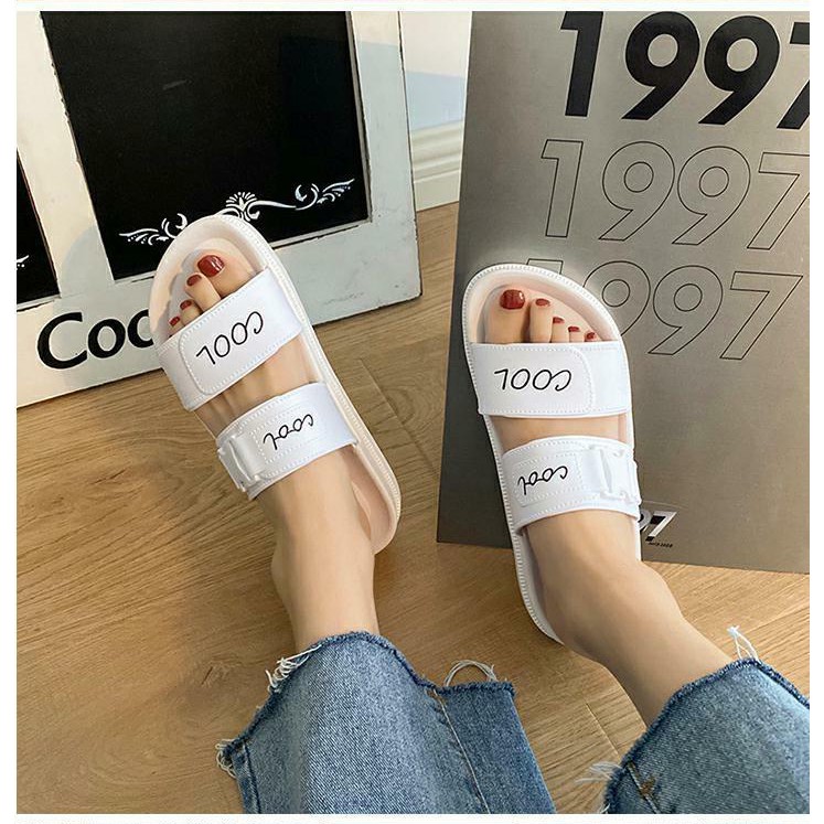 Fshoes 🍄 รองเท้าแตะผู้หญิงยางนิ้มใส่สบายสีสวยไม่เอ้าท์แน่นอน