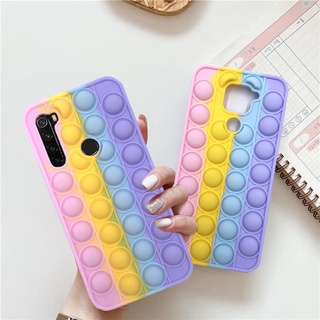 เคสโทรศัพท์ซิลิโคนแบบนิ่มลายสายรุ้งน่ารักสําหรับ Xiaomi Redmi Note 8 7 9 10 Pro 10S 9S 9T K40 K20 Pro 10X 4G Poco M3 Pro F3