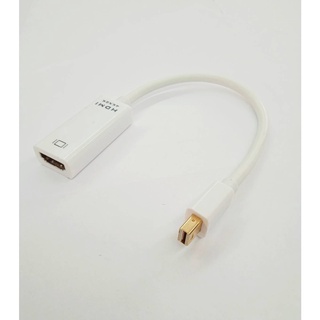 Mini Display Port toHDMI Adapterตัวแปลง สายแปลง ทันเดอร์โบว์ สายต่อเครื่องแม็กMacกับจอ ภาพชัดสัญญานดี รองรับทุกวินโด้