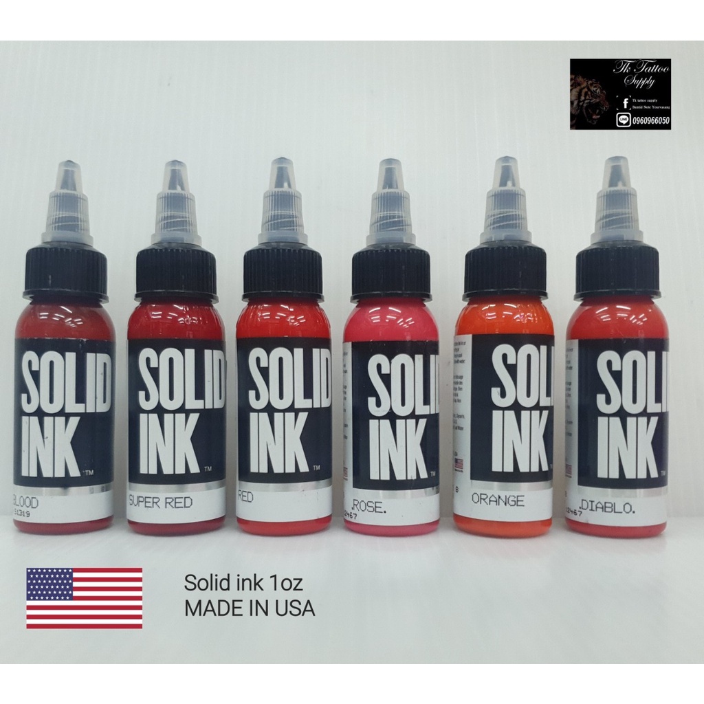 rama(07) #Solid ink 1 oz  โซลิดอิ้ง หมึกแท้ USAมีหลายเฉด